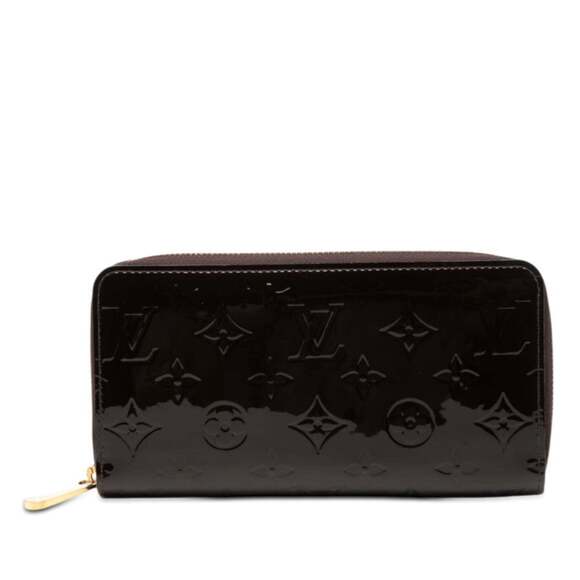 LOUIS VUITTON Accessories - Louis Vuitton Monogram Vernis Zippy Wallet Round Zipper Long M90416 Amarante ...